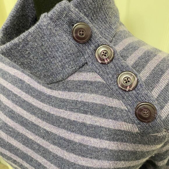 MOUNTAIN HARDWEAR Wool Blend Fleece-Lined Turtleneck Sweater Women's Medium - Picture 4 of 8